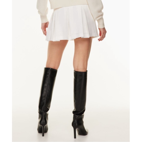 NWT • Aritzia Babaton Pleated Mini Skirt - Picture 5 of 7